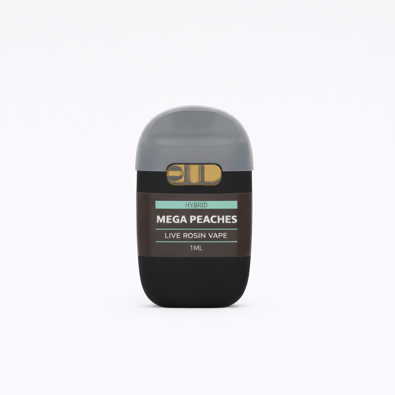Mega Peaches Live Rosin Vape Cart - 1mL